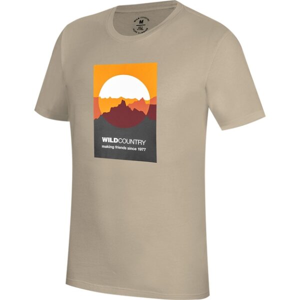 T-Shirt with Logo Wild Country Flow M T-shirt T-Shirt Brindle Men